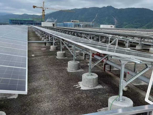 تخصيص سقف تركيب الطاقة الشمسية هيكل جبل الكهروضوئية